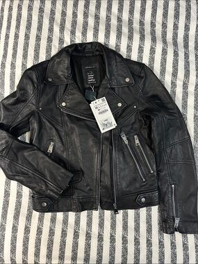 Zara leather jacket